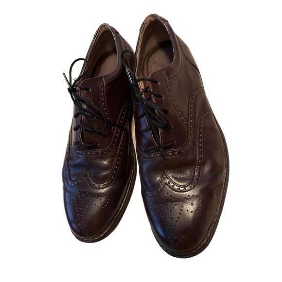 Rockport Dressports Vibram Genuine Leather Men\'s Wingtip Brown Oxford Shoes 12 W Rockport Dressport Brown Soft Leather Wingtip Oxford Vibram  main image 4